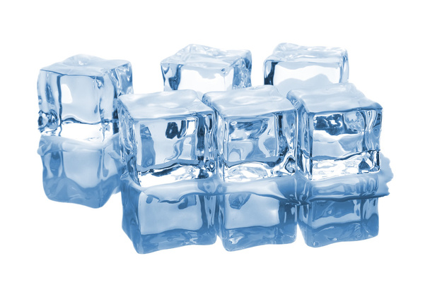 Six ice cubes with water - Photo, Image