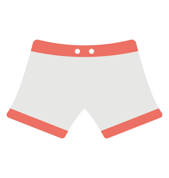 Beach shorts for swimming, flat vector icon design - Διάνυσμα, εικόνα