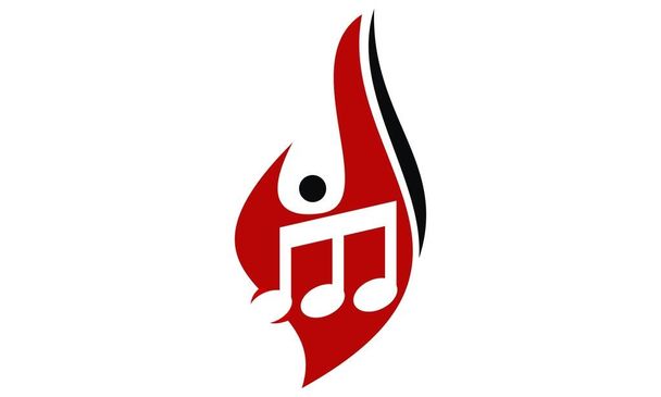Fire Note Music - Vector, Image