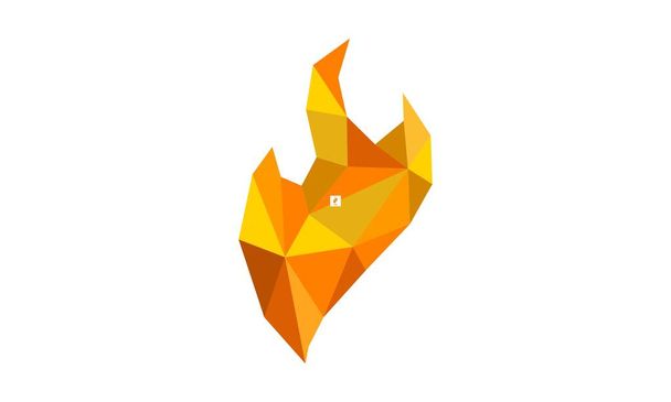 Ogień Diamond Logo szablon wektor - Wektor, obraz