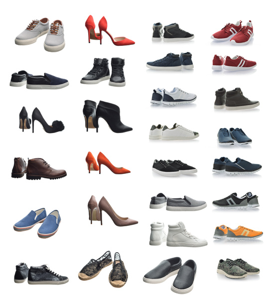 Many shoes, sports, men's and women's - Photo, Image