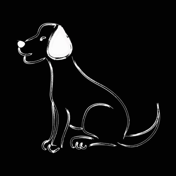 Yarım yamalak bir köpek Labrador - Fotoğraf, Görsel