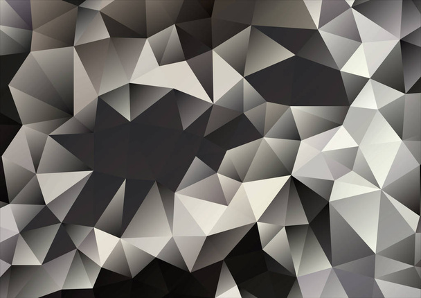 Vector - abstracte zwarte, grijze, witte geometrische achtergrond met kleurovergang, van veelhoeken, driehoek, vectorillustratie vector, vector patroon, driehoekige sjabloon - Vector, afbeelding