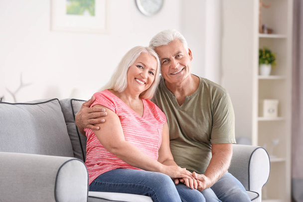 Mature couple in comfortable room - Photo, image