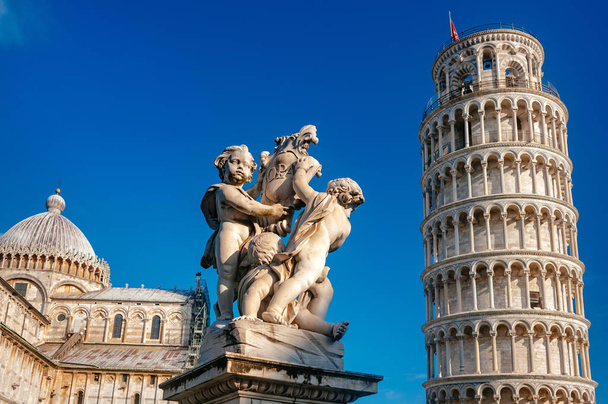 Pisa, Italy. Pisa Cathedral with the Leaning Tower - Photo, image