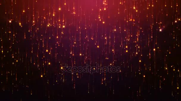 Seamless abstract falling sparkle rain glamor background for led screens - Footage, Video