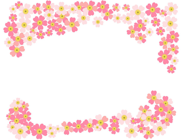 Romantic floral background. Flower. Japanese daisies - Vector, afbeelding