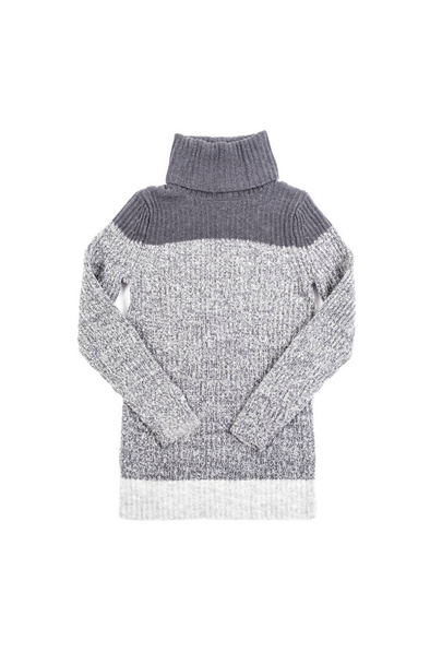 Women's Wool Turtleneck Sweater Isolated on White - Foto, afbeelding