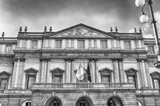 Facade of La Scala opera house in Milan, Italy - Photo, Image