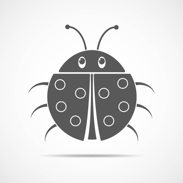 Ladybug icon. Vector illustration. - Vector, imagen