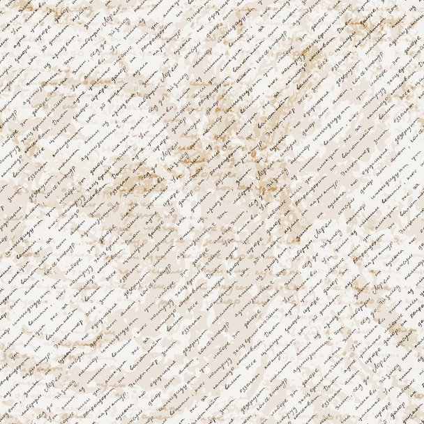 Vector seamless pattern with a hand-written Latin text on the old dirty paper. Lorem Ipsum - Vector, Image