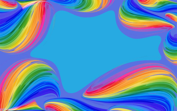 Regenbogen-Hintergrund - Vektor, Bild