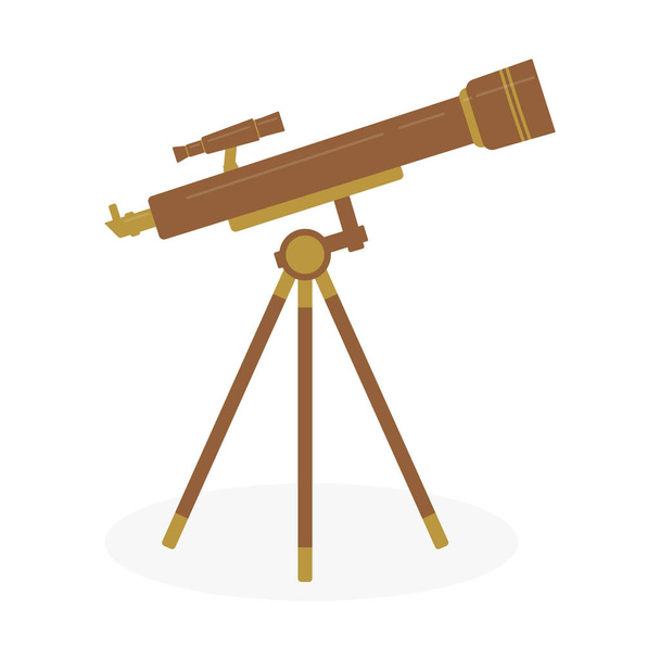 telescope on white background - Вектор, зображення