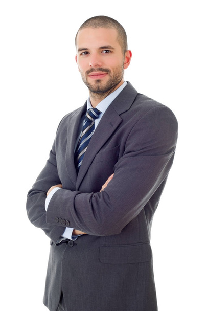 young business man portrait isolated on white - Fotó, kép