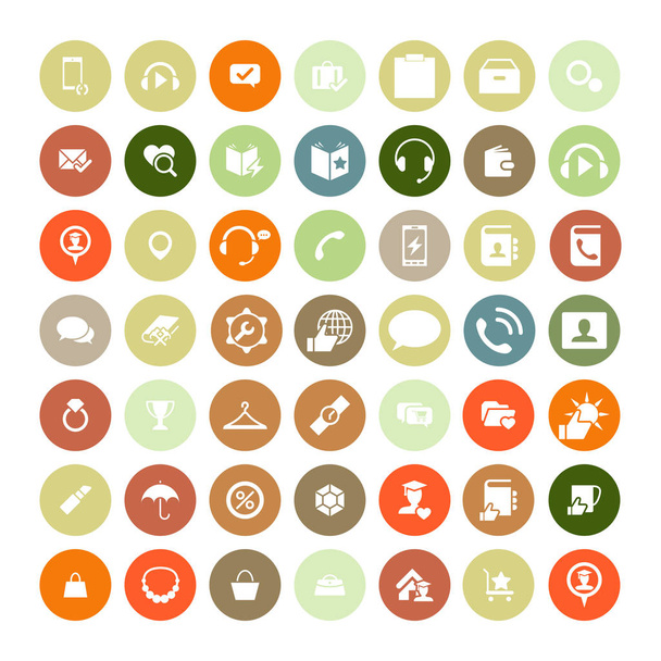 Zestaw 49 uniwersalne ikony. Biznes, internet, web design. - Wektor, obraz