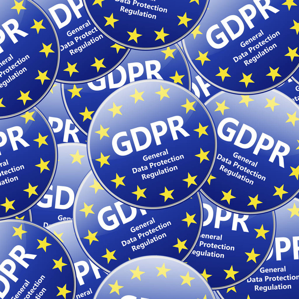 Gdpr - 一般的なデータ保護規制。複数の記号在住 - 写真・画像