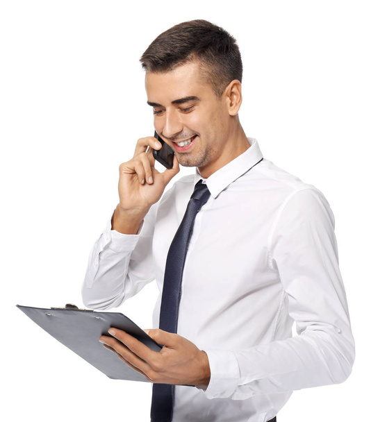 businessman talking on phone  - Фото, зображення