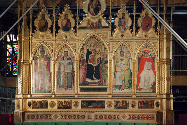 Φλωρεντία - santa croce, κυρίως βωμός - Φωτογραφία, εικόνα