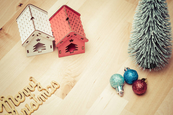 Decoración de Navidad: concepto vintage
 - Foto, Imagen