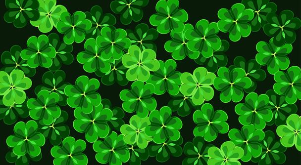 Clover leaves, vector image - Vector, Image