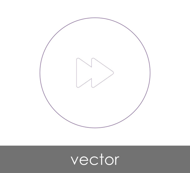 fast forward icon for web design and applications, vector illustration  - Vektori, kuva