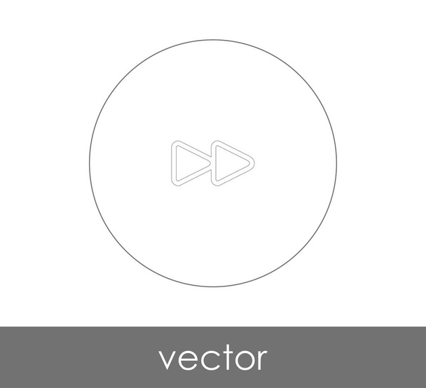fast forward icon - Vektor, Bild