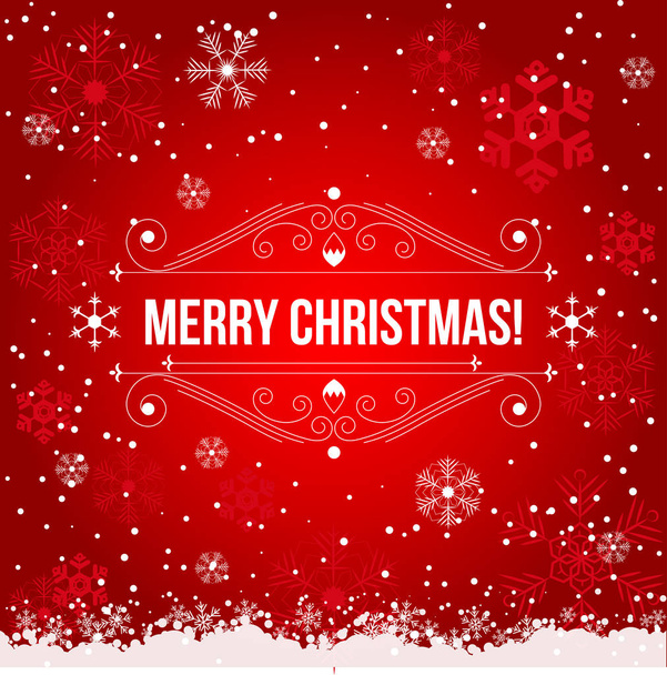 Christmas greeting card for printing and websites. Vector illustration. - Vector, Image
