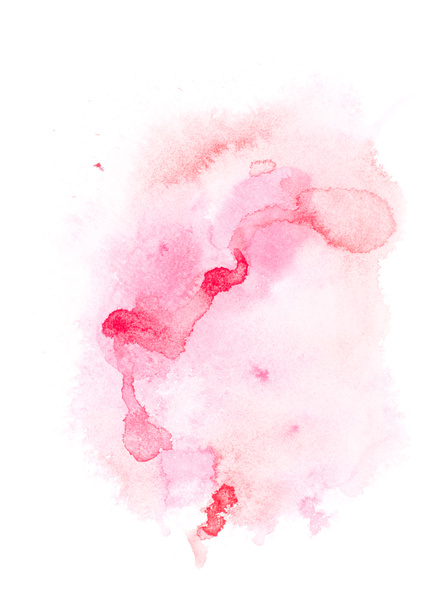 Abstraktní malba s růžová barva skvrny na bílém  - Fotografie, Obrázek