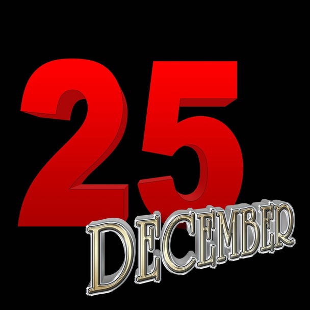 Фондовые индексы - Red Bold 25, Gold Bold December, 3D, Black Background
. - Фото, изображение