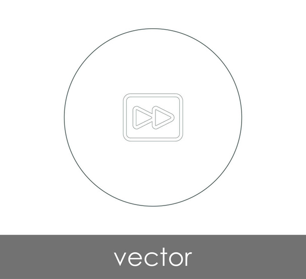 icône avance rapide pour la conception Web et les applications, illustration vectorielle
  - Vecteur, image