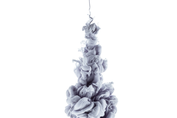salpicadura de pintura gris, aislada sobre blanco
 - Foto, Imagen