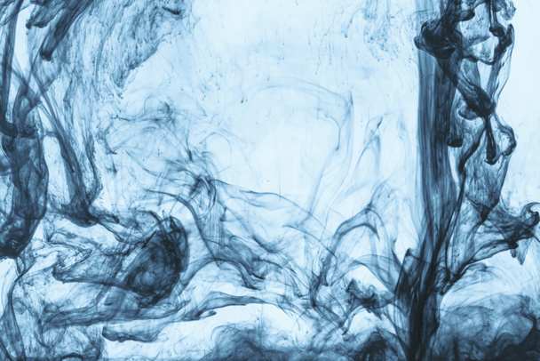 arka plan mavi boya su swirls ile - Fotoğraf, Görsel
