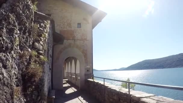 Santa Caterina del Sasso. Italy. - Footage, Video