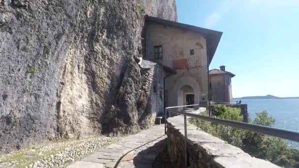 Santa Caterina del Sasso. Italy. - Footage, Video