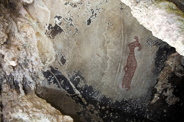 Pinturas rupestres pré-históricas mais de 5.000 anos
 - Foto, Imagem