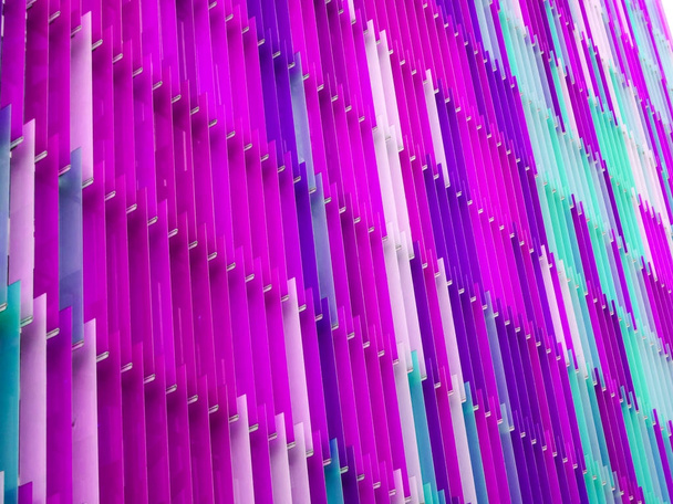akrylové plastové fólie interiéru sedm linie a barva purpurová modrá - Fotografie, Obrázek