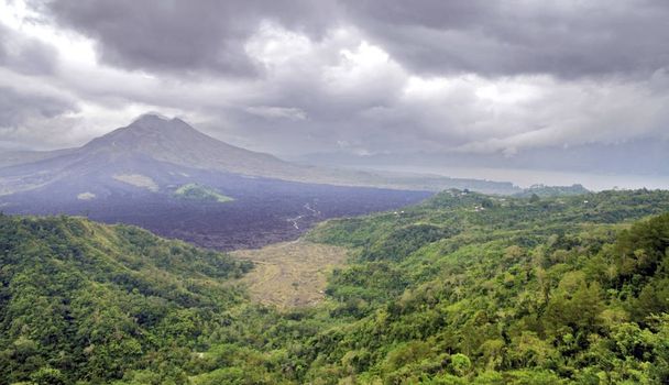 Batur vuori Balilla, Indonesiassa
 - Valokuva, kuva