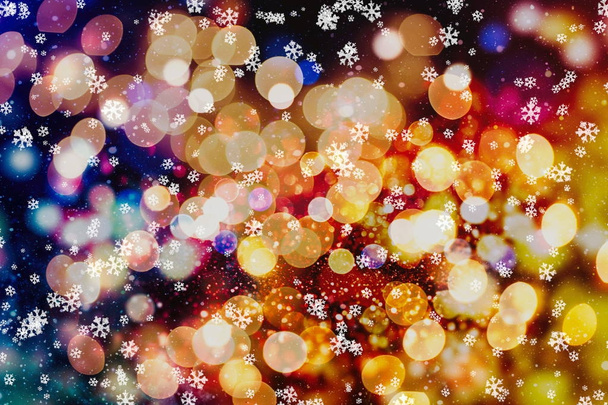 Neşeli Noel arka plan. Zarif arka plan ile ışık ve yıldız  - Fotoğraf, Görsel