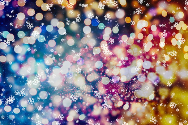 Festive Christmas background. Elegant abstract background with lights and stars  - Foto, imagen