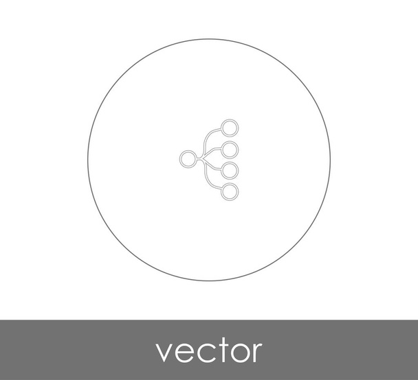 иерархия веб-значок, векторная иллюстрация
  - Вектор,изображение