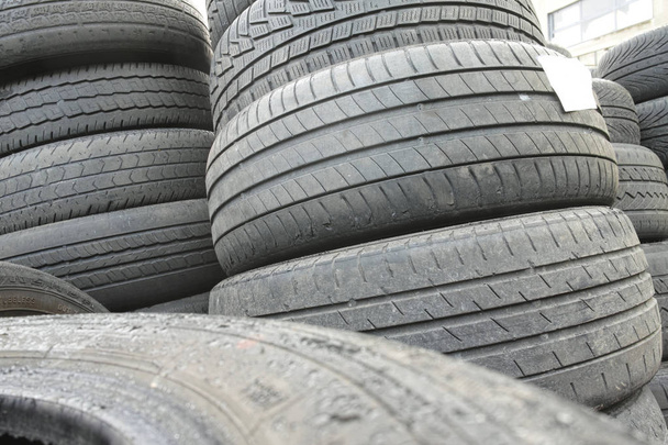 Car tyres close up - Photo, Image