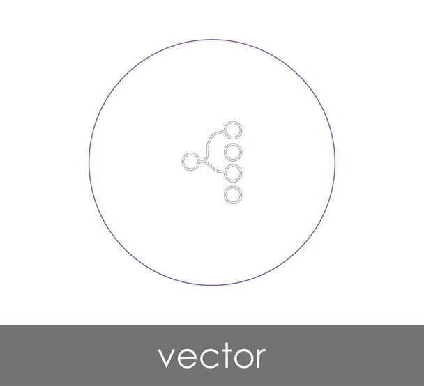 diseño de ilustración vectorial del icono de jerarquía
 - Vector, Imagen