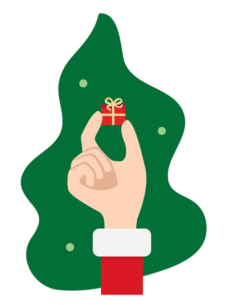 経済クリスマスプレゼント - 予算上のメリークリスマス - ベクター画像