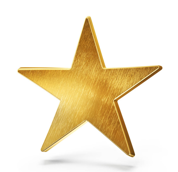 golden star sign - Foto, Imagem