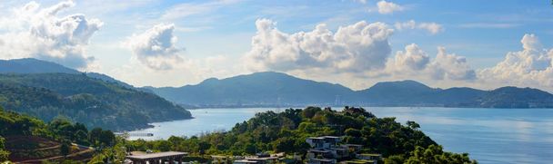Красивый пейзаж острова и Андаманского моря с высоты птичьего полета, Пхукет, Таиланд
. - Фото, изображение