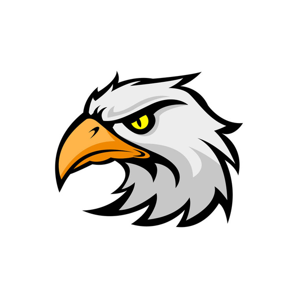 mascotte eagle logo ontwerp vectorillustratie - Vector, afbeelding