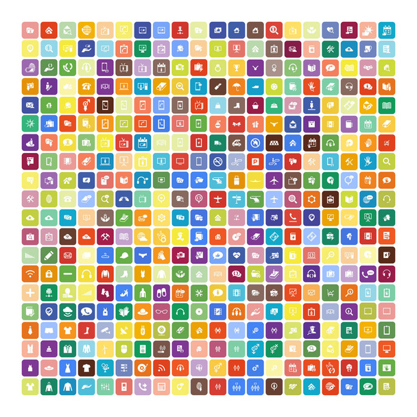 Set van 200 universele iconen. Zaken, internet, webdesign. - Vector, afbeelding