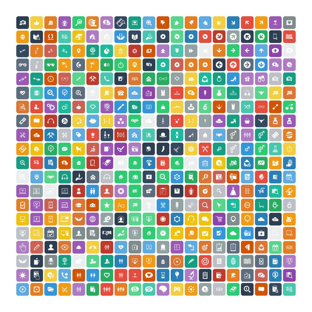 Set de 200 iconos universales. Negocios, internet, diseño web
. - Vector, Imagen