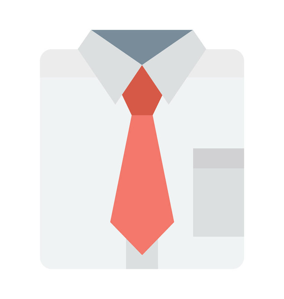  Shirt with Tie Vector Icon  - Vector, Image