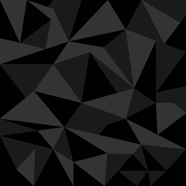 Абстрактный темный многоугольный треугольник фон. Векторный многоугольник, состоящий из треугольников. Геометрический фон в стиле Оригами с градиентом
. - Вектор,изображение